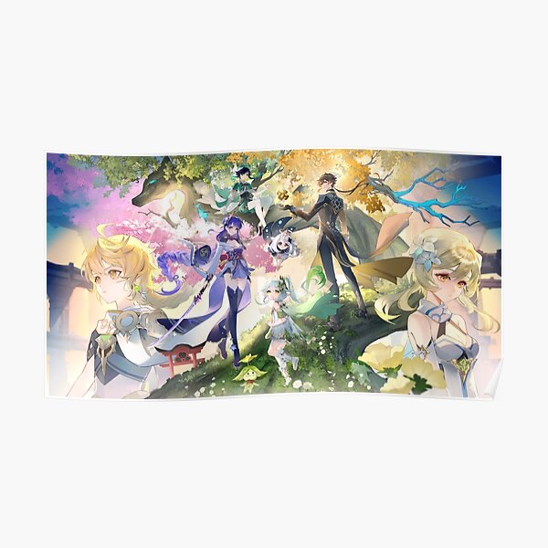 Traveler and Archons Poster RB1807 product Offical genshin impact Merch