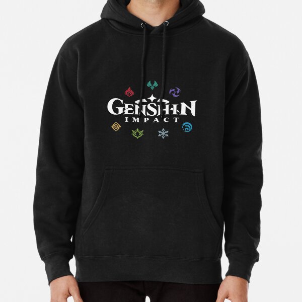 Genshin Impact Elements (Colours)| Perfect Gift Pullover Hoodie RB1807 product Offical genshin impact Merch