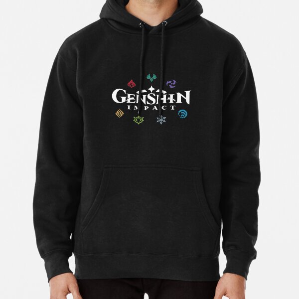 Genshin Impact Elements (Colours) Pullover Hoodie RB1807 product Offical genshin impact Merch