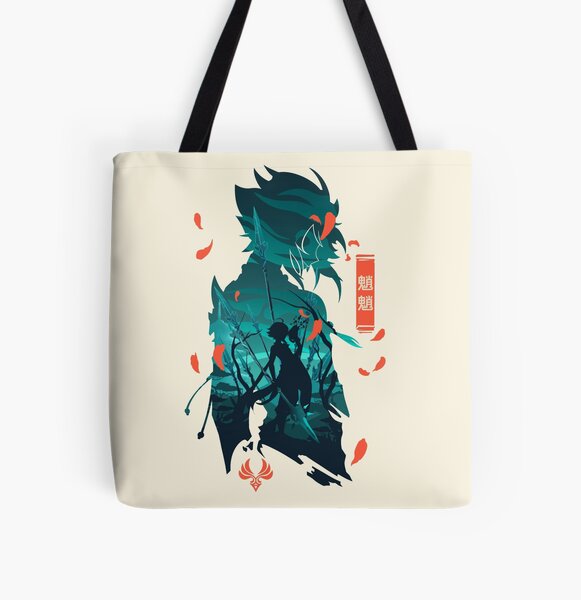Genshin Impact Xiao All Over Print Tote Bag RB1807 product Offical genshin impact Merch