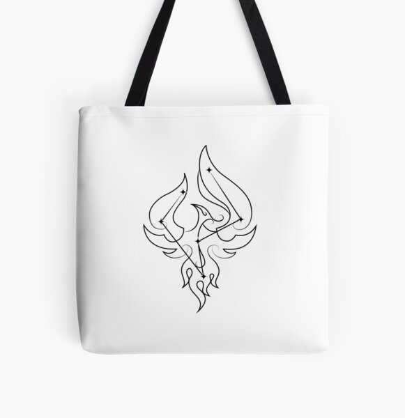 Genshin Impact Xiao Constellation - Black All Over Print Tote Bag RB1807 product Offical genshin impact Merch